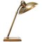 Mid-Century Gold Structure Brass Desk Lamp. Belgium, 1940s 1