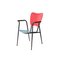 Black, Red and Blue Natural Fiber Metal Wood Italian Chairs by Doro Cundo, 1980, Set of 4 2