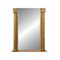 Rectangular Gold Foil Hand-Carved Wooden Mirror, 1970s 4
