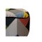 Pouf Mid-Century in ottone multicolore e nero, Italia, anni '50, Immagine 6