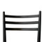 Schwarze lackierte Mid-Century Stühle aus Naturfaser, Italien, 1950er, 4er Set 7