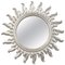 Mid-Century Sun Silver Bath Wood Mirror, 1960s, Image 1