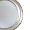 Ovaler silberfarbener handgeschnitzter Spiegel mit Holzrahmen 2