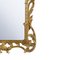 Rectangular Gold Foil Hand-Carved Wooden Mirror, 1970s, Image 4