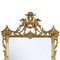 Rectangular Gold Foil Hand-Carved Wooden Mirror, 1970s 2
