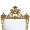 Rectangular Gold Foil Hand-Carved Wooden Mirror, 1970s, Image 2