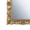 Rectangular Gold Foil Hand-Carved Wooden Mirror, 1970s, Image 3