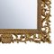 Rectangular Gold Foil Hand-Carved Wooden Mirror, 1970s, Image 4