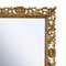 Rectangular Gold Foil Hand-Carved Wooden Mirror, 1970s 2