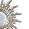 Mid-Century Sun Silver Wood French Mirror, 1960s 4