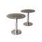 Mid-Century Metal and Smoked Glass Auxiliary Tables, Italy, 1970s, Set of 2, Image 2