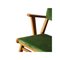 Mid-Century Wood and Green Velvet Italian Armchairs, 1960s, Set of 2, Image 7