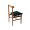 Schwedische Mid-Century Sessel aus Holz und grünem Samt, 1950er, 4er Set 6
