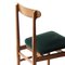 Schwedische Mid-Century Sessel aus Holz und grünem Samt, 1950er, 4er Set 7