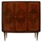 Mueble bar Mid-Century de madera, años 50, Imagen 1