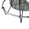 Mid-Century Modern Semicircle Iron Steel and Glass Bar, Italy, 1950 6