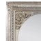 Neoclassical Regency Rectangular Silver Hand-Carved Wooden Mirror, 1970 2