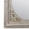 Neoclassical Regency Rectangular Silver Hand-Carved Wooden Mirror, 1970 4