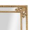 Espejo neoclásico rectangular dorado de madera tallada a mano, años 70, Imagen 5