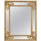 Neoclassical Rectangular Gold Hand-Carved Wooden Mirror, Spain, 1970 1