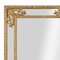 Espejo neoclásico rectangular dorado de madera tallada a mano, años 70, Imagen 3