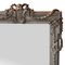 Neoclassical Regency Rectangular Silver & Hand-Carved Wooden Mirror, Spain, 1970 3