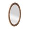 Neoclassical Empire Oval Gold Hand-Carved Wooden Mirror, Spain, 1970 2