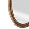 Neoclassical Empire Oval Gold Hand-Carved Wooden Mirror, Spain, 1970 4