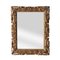 Art Nouveau Style Rectangular Gold Foil Hand-Carved Wooden Mirror, 1970, Image 2