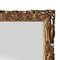 Art Nouveau Style Rectangular Gold Foil Hand-Carved Wooden Mirror, 1970 3