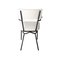 Schwarz lackierte italienische Mid-Century Modern Stühle aus Eisen & weißem Bouclé, 1960er 5