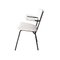 Schwarz lackierte italienische Mid-Century Modern Stühle aus Eisen & weißem Bouclé, 1960er 6