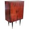 Mid-Century Mahogany Brass Bar Cabinet, Italy, 1950, Image 1