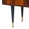 Mid-Century Mahogany Brass Bar Cabinet, Italy, 1950 5