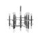 Chrome and Acrylic Glass Chandelier by Gaetano Sciolari, Italy, 1960 2