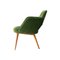 Mid-Century Modern Green Velvet & Teak Armchair, Czech Republic, 1960, Image 5