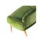 Mid-Century Modern Green Velvet & Teak Armchair, Czech Republic, 1960, Image 6