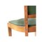 Französische Art Deco Stühle aus Grünem Interwwar Kunstleder & Holz, 1940, 6er Set 6