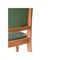 Französische Art Deco Stühle aus Grünem Interwwar Kunstleder & Holz, 1940, 6er Set 5