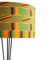 Mid-Century Modern Black Metal Kitenge Lampshade Floor Lamp, Italy, 1950, Image 2