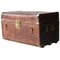 Spanish Colonial Brown Leather Cargo Trunk, Haiti, 1900, Image 1