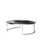 Mid-Century Modern Italian Circular Grey Chrome, Glass & Steel Center Table, 1960 3