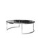 Mid-Century Modern Italian Circular Grey Chrome, Glass & Steel Center Table, 1960, Image 3