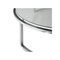 Mid-Century Modern Italian Circular Grey Chrome, Glass & Steel Center Table, 1960 5