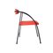 Silla Vienna de metal en rojo y negro de Rodney Kinsman, United Kingdom, 1980, Imagen 3