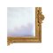 Neoclassical Regency Rectangular Gold Hand-Carved Wooden Mirror. 2