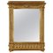 Rechteckiger goldener und neoklassizistischer Spiegel aus Gold mit handgeschnitztem Holzrahmen 1