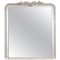 Neoclassical Regency Rectangular Silver Hand-Carved Wooden Mirror, Image 1