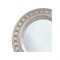 Specchio rotondo impero in legno intagliato a mano in stile neoclassico argentato, Immagine 2