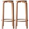 Laminated Wood Stools in the Style of Alvar Aalto, Finland, 1970, Set of 4 1